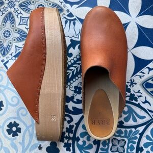 Bryr Bean Clog - whiskey leather, size 38